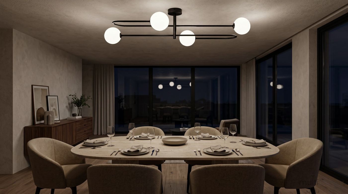 Sila lampa sufitowa 4xG9 czarna K-5991