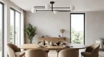 Sila lampa sufitowa 4xG9 czarna K-5991