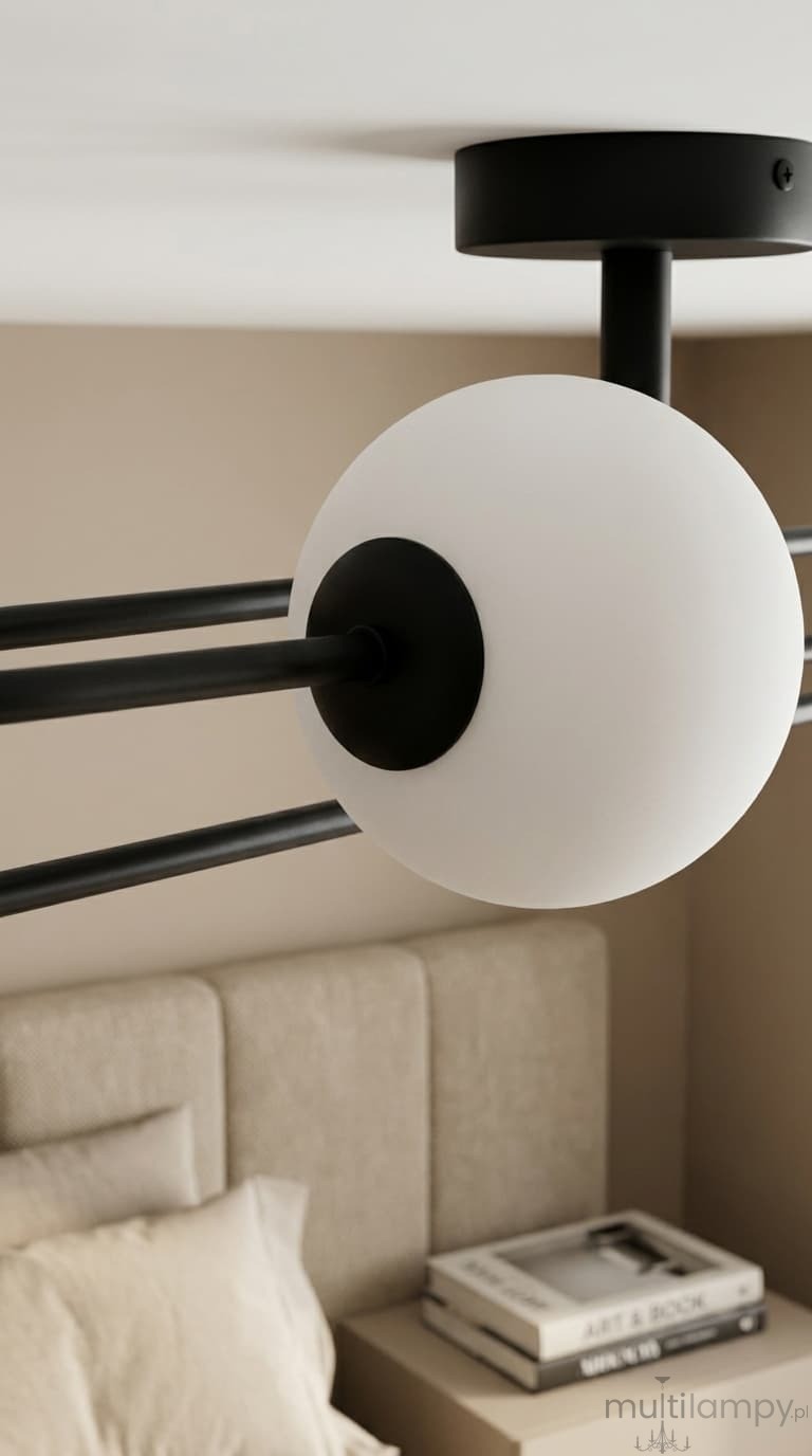 Sila lampa sufitowa 4xG9 czarna K-5991