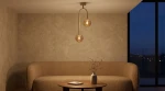 Spark lampa sufitowa 2xG9 beżowa bursztynowy K-5995