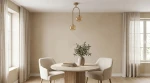 Spark lampa sufitowa 2xG9 beżowa bursztynowy K-5995