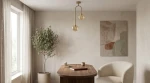 Spark lampa sufitowa 2xG9 beżowa bursztynowy K-5995