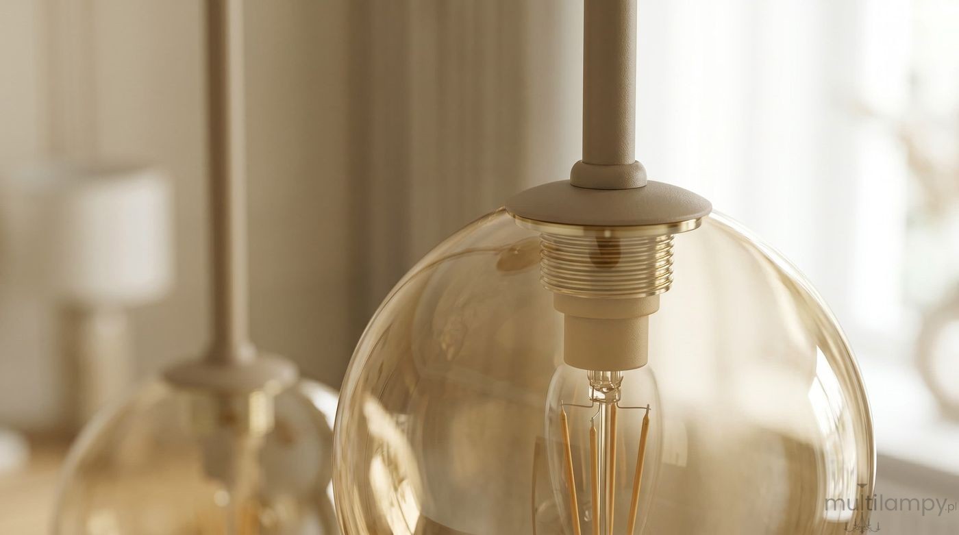 Spark lampa sufitowa 2xG9 beżowa bursztynowy K-5995