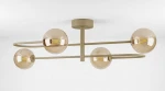 Spark lampa sufitowa 4xG9 beżowa bursztynowy K-5996