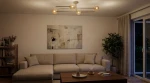 Spark lampa sufitowa 4xG9 beżowa bursztynowy K-5996