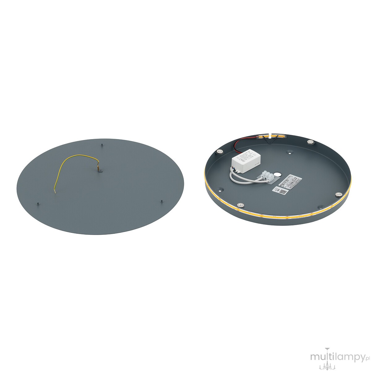 Ring L kinkiet LED 13W 3000K szary błękit 12664