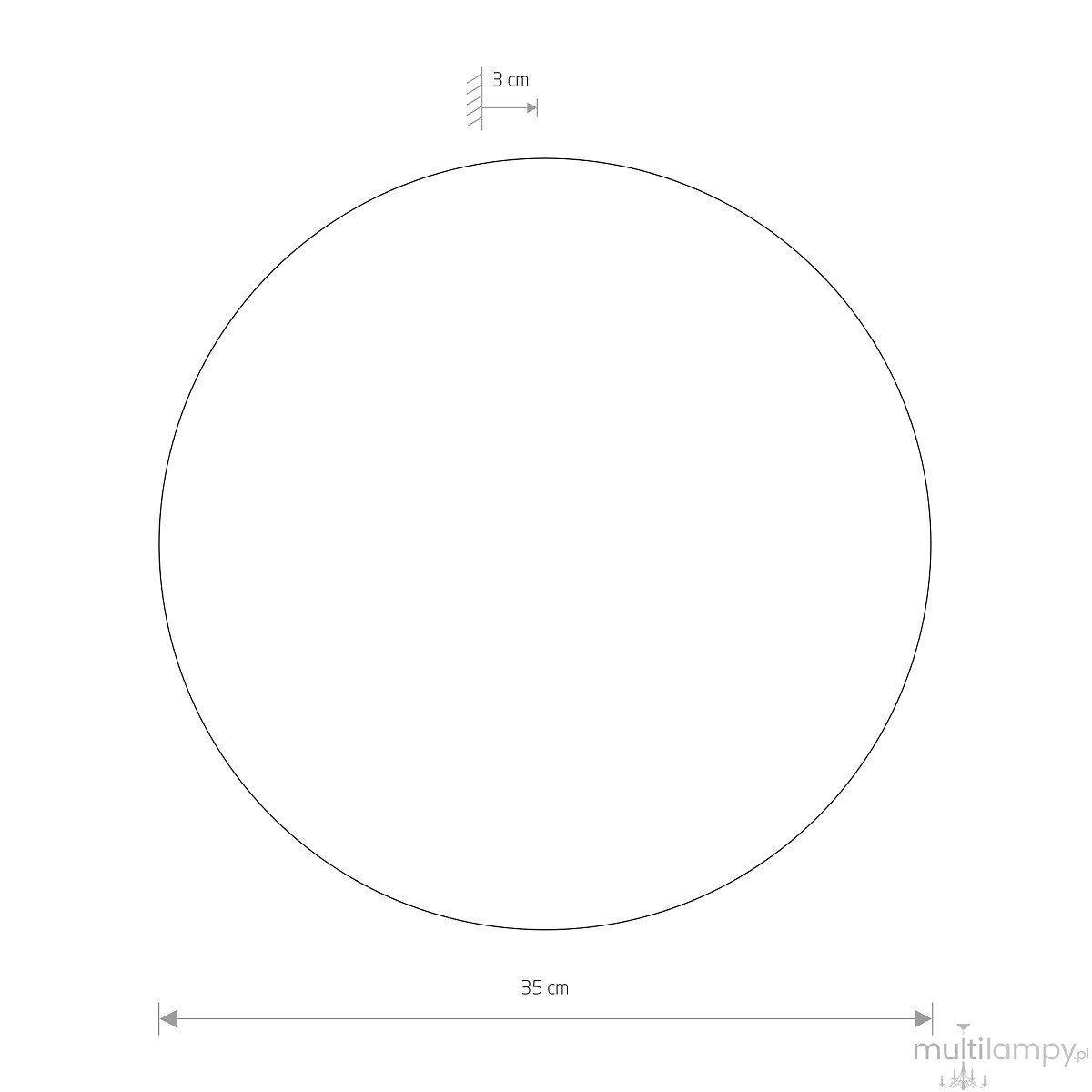 Ring L kinkiet LED 13W 3000K beżowy 12654
