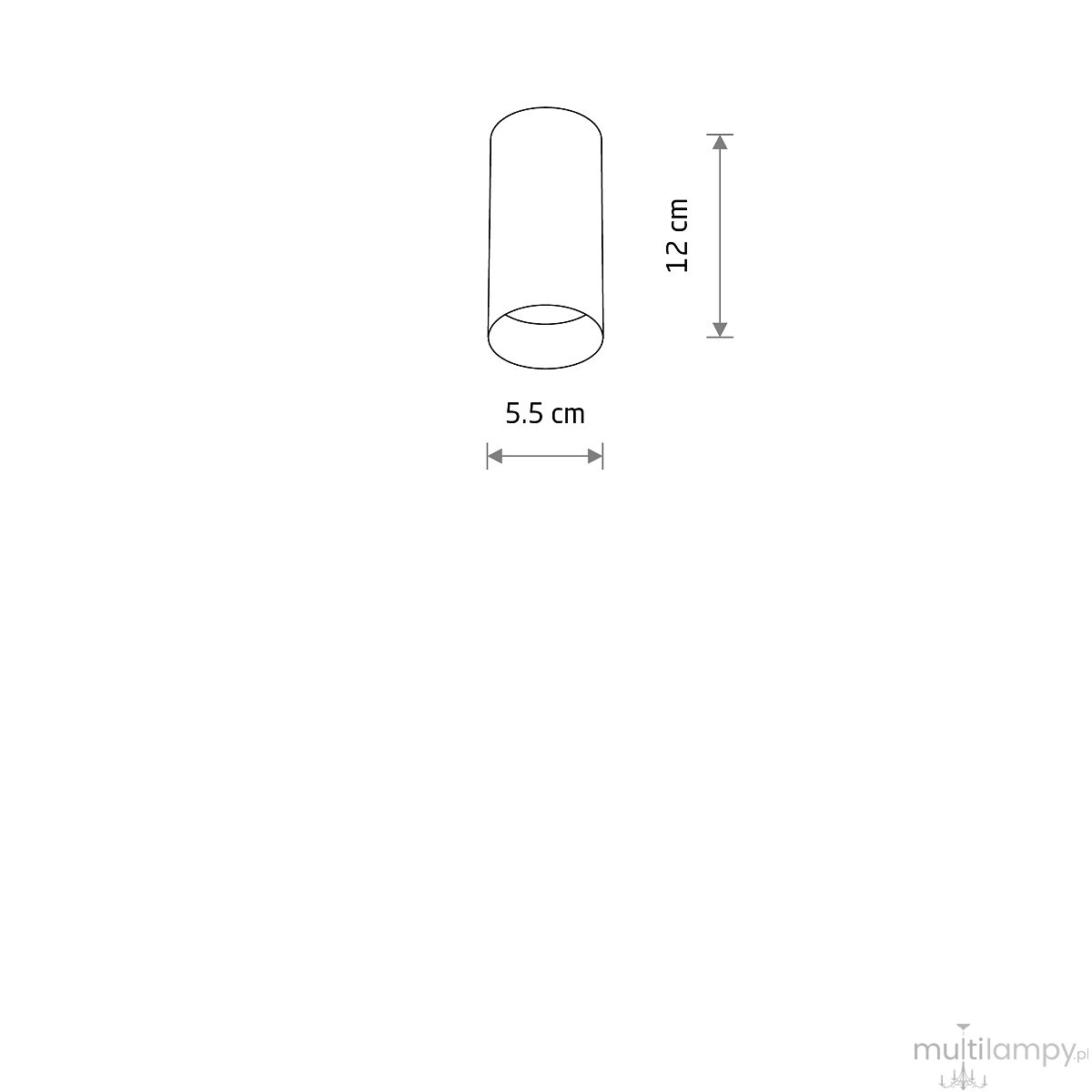 Mono lampa sufitowa 1xGU10 beżowa 12532