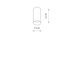 Mono lampa sufitowa 1xGU10 beżowa 12532