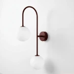 Balu kinkiet 2xG9 burgund biały K-6023