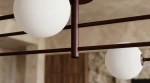 Balu lampa sufitowa 4xG9 burgund biały K-6021