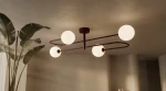 Balu lampa sufitowa 4xG9 burgund biały K-6021