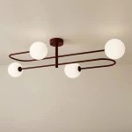 Balu lampa sufitowa 4xG9 burgund biały K-6021