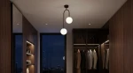 Balu lampa sufitowa 2xG9 burgund biały K-6020