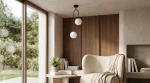 Balu lampa sufitowa 2xG9 burgund biały K-6020