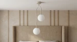 Pike lampa sufitowa 2xG9 kaszmir biały K-6025