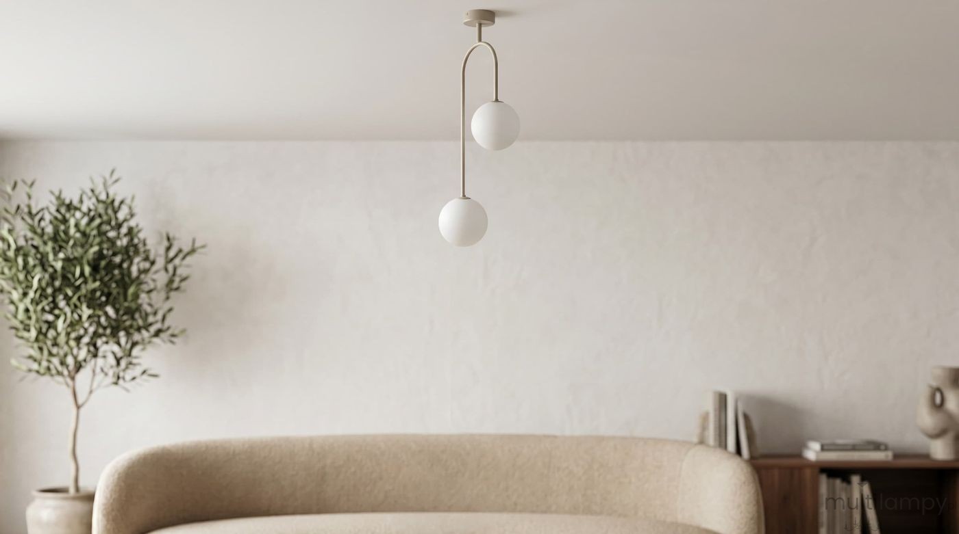Pike lampa sufitowa 2xG9 kaszmir biały K-6025