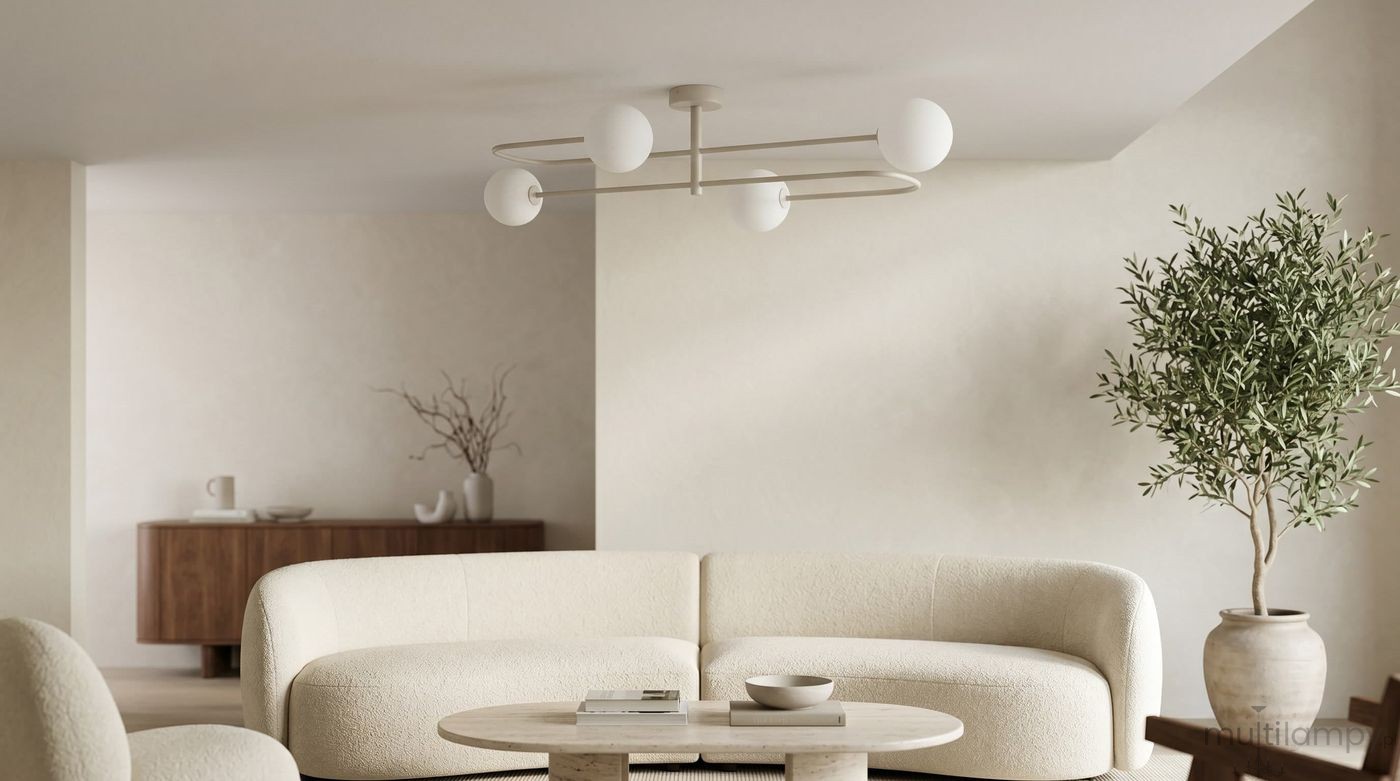 Pike lampa sufitowa 4xG9 kaszmir biały K-6026