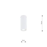 Tecno S lampa sufitowa 1xGU10 biała 1317/1S