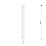 Tecno XL lampa sufitowa 1xGU10 biała 1317/1XL