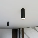 Tecno S lampa sufitowa 1xGU10 czarna 1316/1S