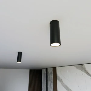 Tecno S lampa sufitowa 1xGU10 czarna 1316/1S