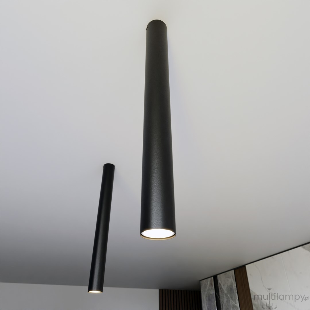 Tecno XL lampa sufitowa 1xGU10 czarna 1316/1XL