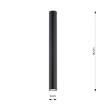 Tecno XL lampa sufitowa 1xGU10 czarna 1316/1XL