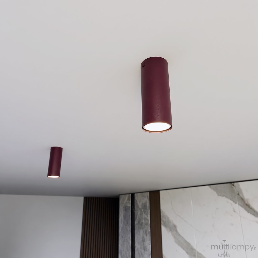 Tecno S lampa sufitowa 1xGU10 burgund 1818/1S