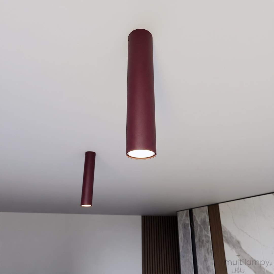 Tecno M lampa sufitowa 1xGU10 burgund 1818/1M