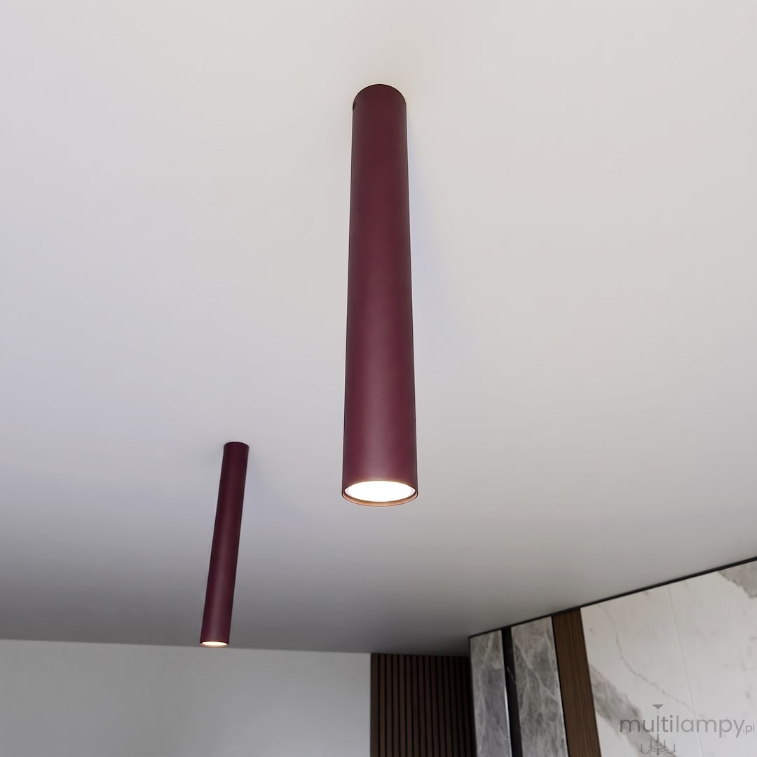 Tecno L lampa sufitowa 1xGU10 burgund 1818/1L