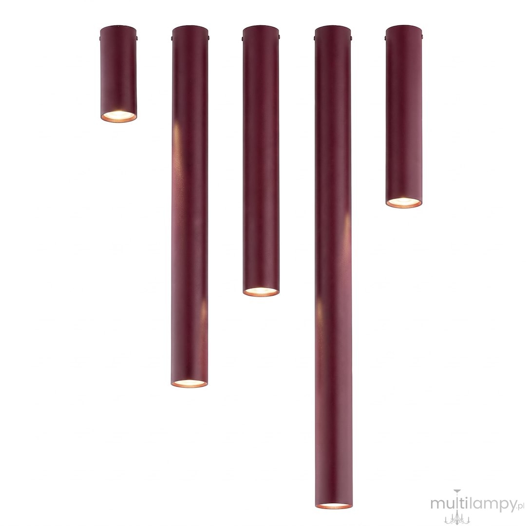 Tecno L lampa sufitowa 1xGU10 burgund 1818/1L