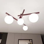 Smart lampa sufitowa 4xE14 burgund/biały 1795/4