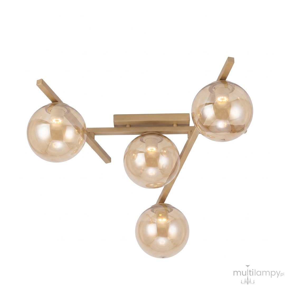 Smart lampa sufitowa 4xE14 mokka/bursztynowy 1794/4
