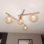 Smart lampa sufitowa 4xE14 mokka/bursztynowy 1794/4