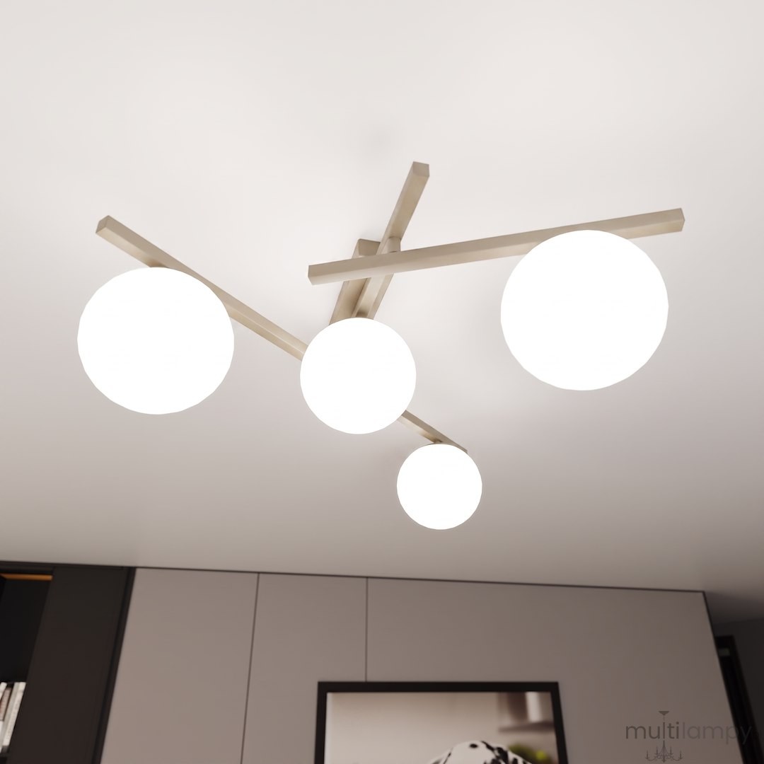 Smart lampa sufitowa 4xE14 mokka/biały 1793/4