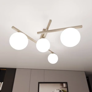 Smart lampa sufitowa 4xE14 mokka/biały 1793/4