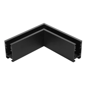 Łącznik kątowy do szyn magnetycznych natynkowych Micro Magnetic czarny