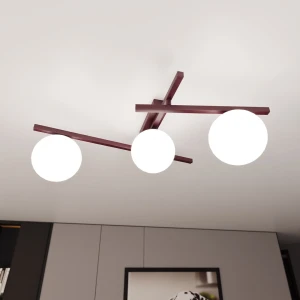 Smart lampa sufitowa 3xE14 burgund/biały 1795/3