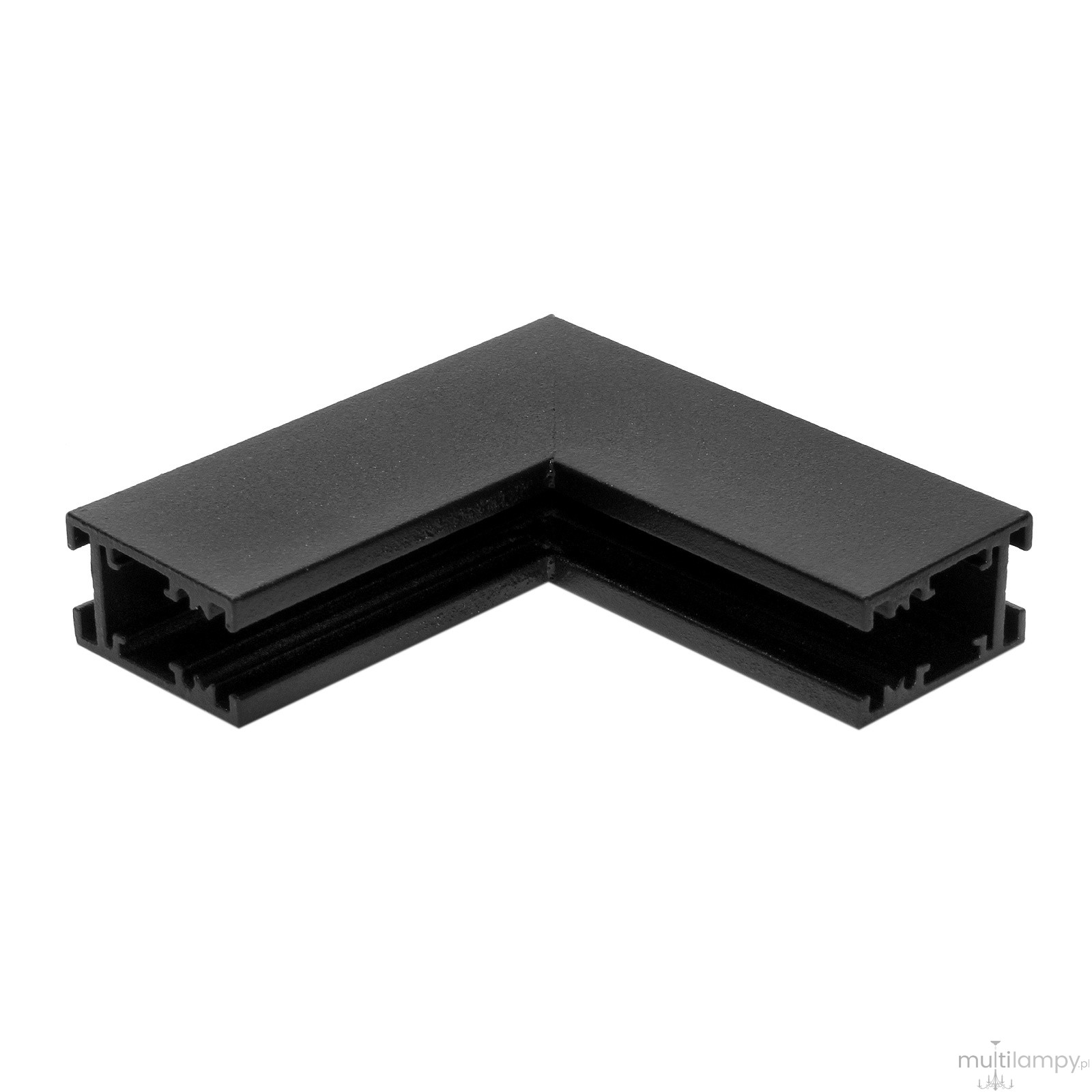 Łącznik kątowy sufit-ściana do szyn magnetycznych natynkowych Micro Magnetic czarny