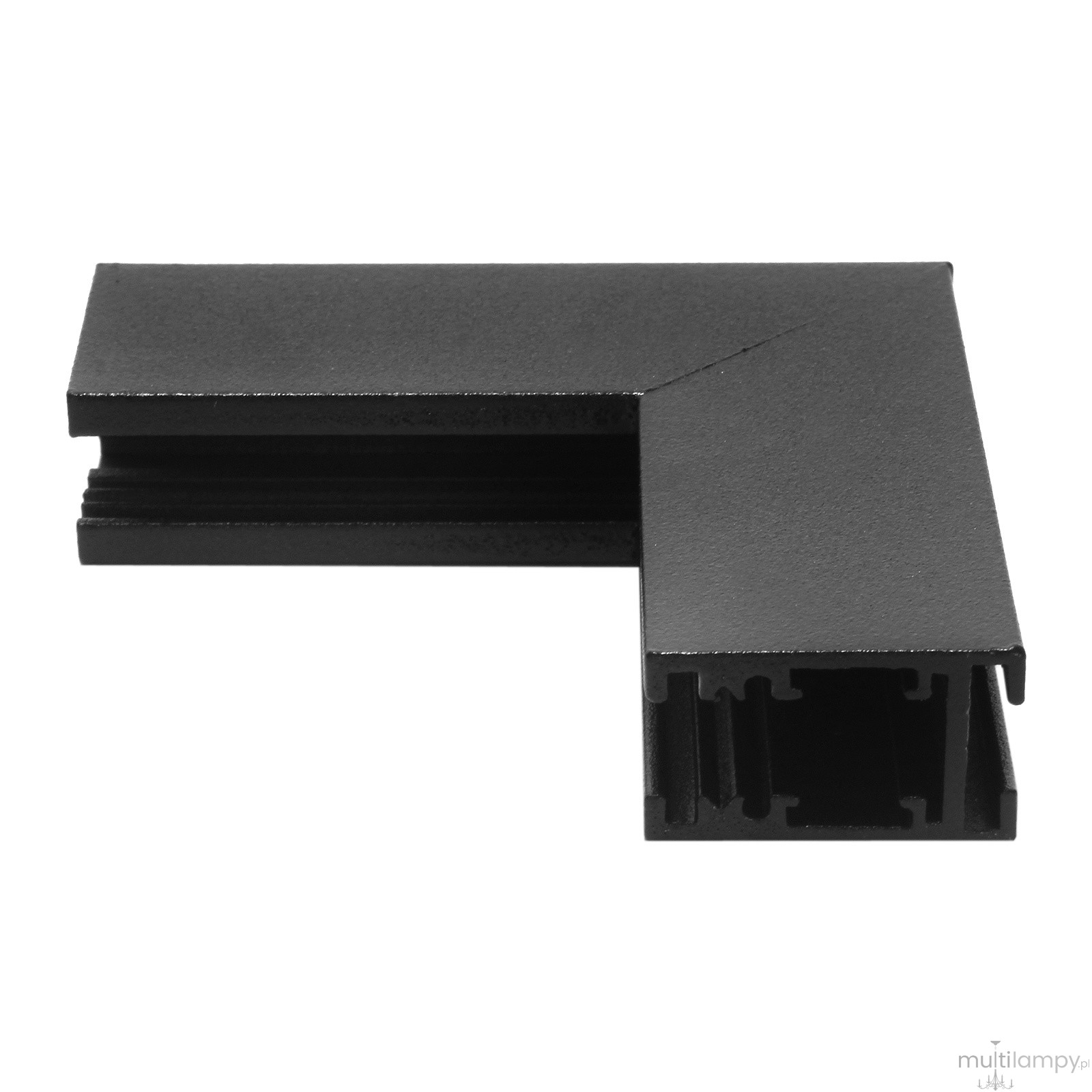 Łącznik kątowy sufit-ściana do szyn magnetycznych natynkowych Micro Magnetic czarny