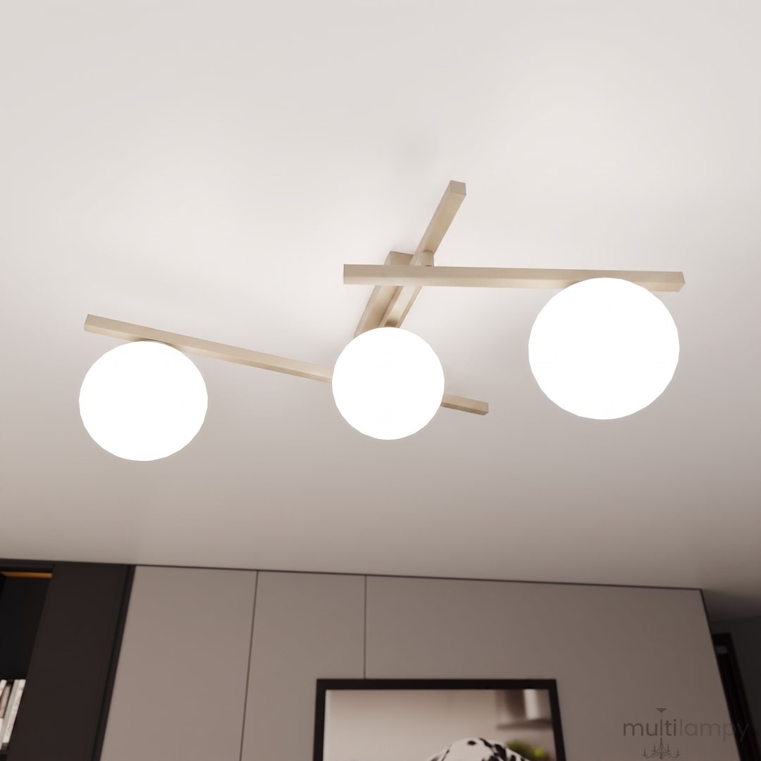 Smart lampa sufitowa 3xE14 mokka/biały 1793/3