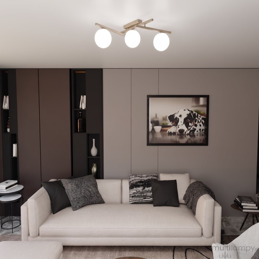 Smart lampa sufitowa 3xE14 mokka/biały 1793/3