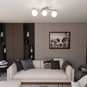 Smart lampa sufitowa 3xE14 mokka/biały 1793/3