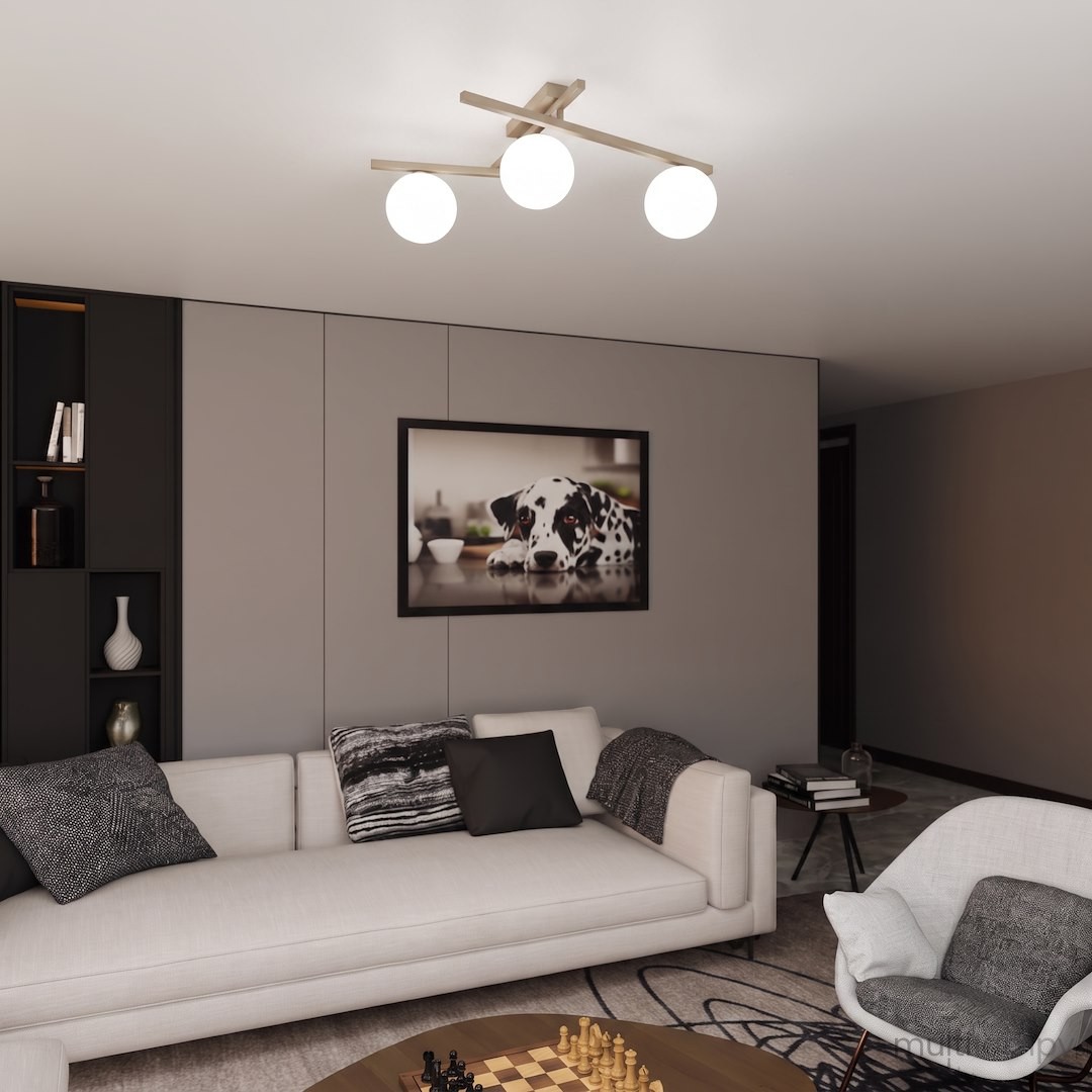 Smart lampa sufitowa 3xE14 mokka/biały 1793/3