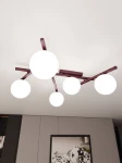 Smart lampa sufitowa 5xE14 burgund/biały 1795/5
