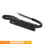 Końcówka do zasilania szyn magnetycznych Micro Magnetic czarna
