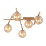 Smart lampa sufitowa 5xE14 mokka/bursztynowy 1794/5