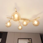 Smart lampa sufitowa 5xE14 mokka/bursztynowy 1794/5