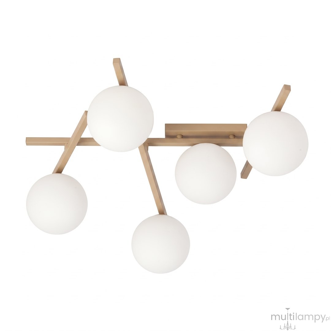 Smart lampa sufitowa 5xE14 mokka/biały 1793/5